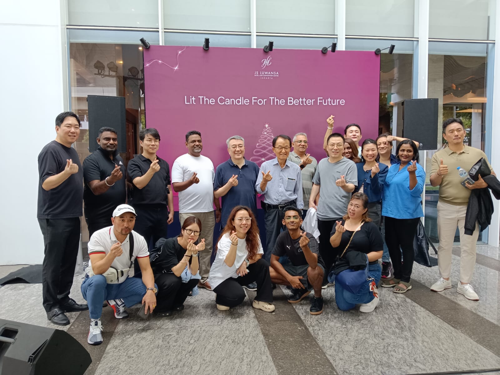 TransTour branded vehicles lined up for university study tour group